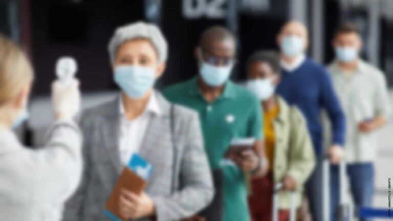 People testing at the airport