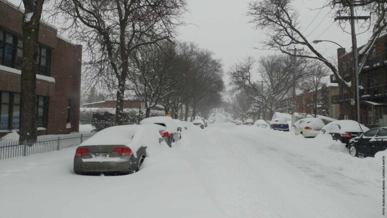 Foto tomada en enero 2018 en boul. Henri Bourassa y boul. Gouin.