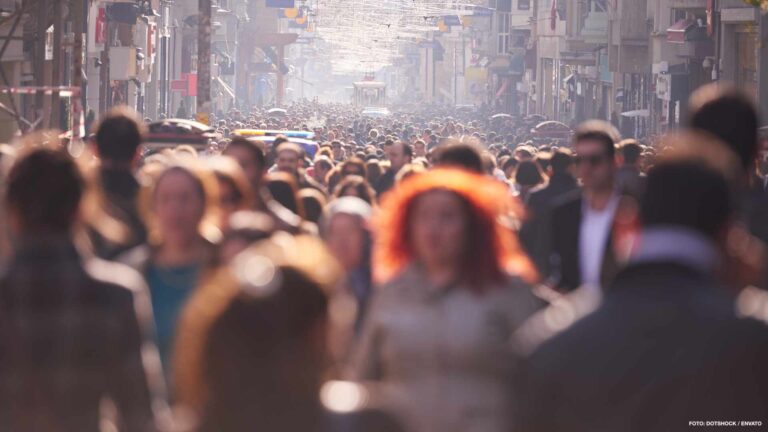 people crowd walking on street