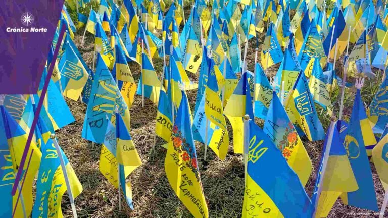 Kyiv, Ukraine, August 2022: - Lots national flags of ukraine wit