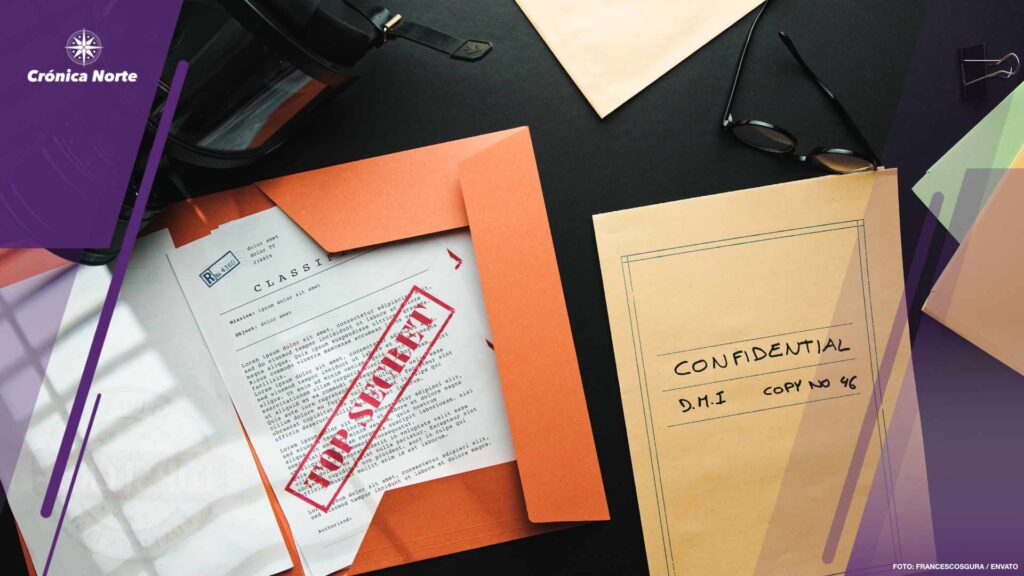 Top Secret Papers on desk