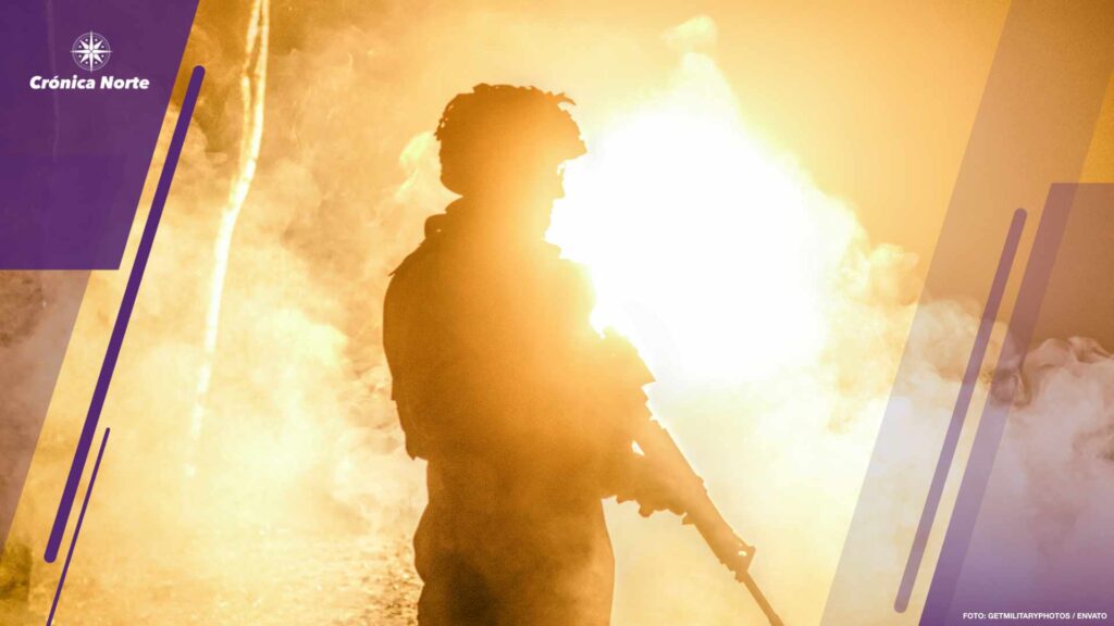 Black silhouette of soldier