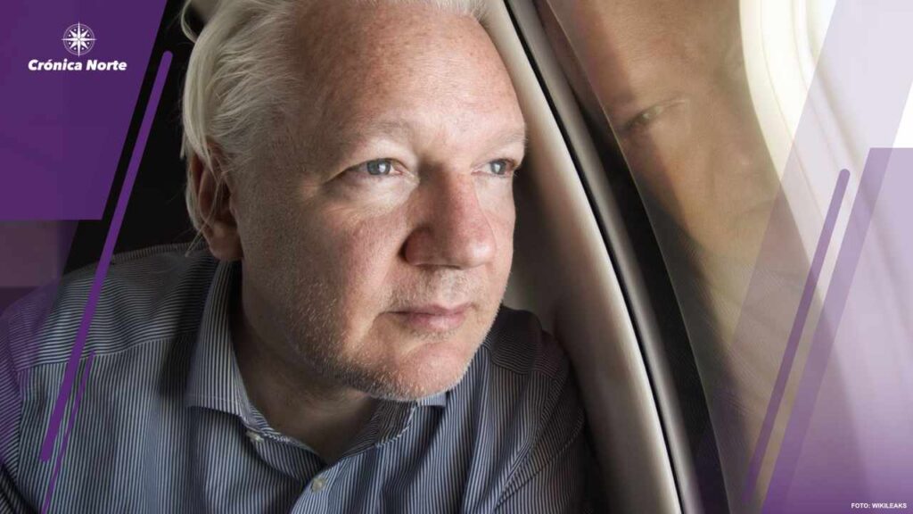 Foto Julian Assange libre