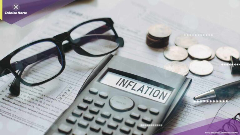 Inflation word on calculator with interest rate hike considerati