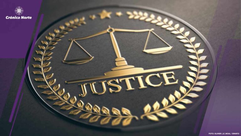 Justice, Law and Equality Symbol Over Black Background