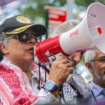 El presidente de Colombia Gustavo Petro Petro instó a soldados estadounidenses a desobedecer órdenes del presidente Trump relacionadas con el conflicto de Gaza.